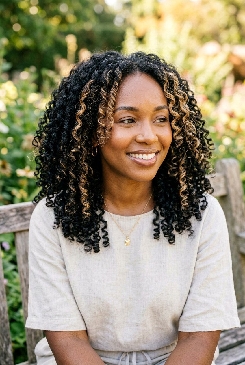 Face Framing Highlights On Curly Black Hair - 20 face framing highlights for black hair - 20 face framing highlights for black hair