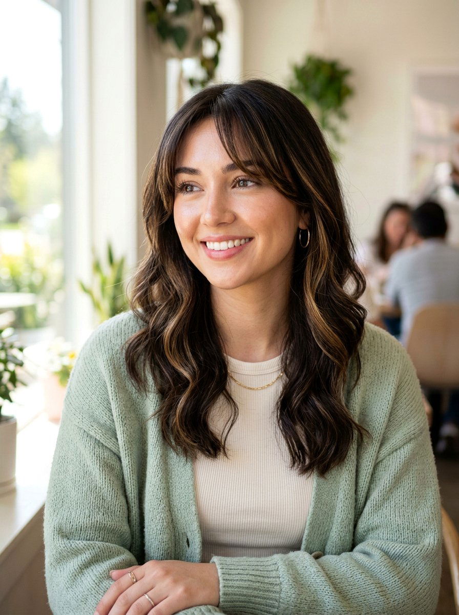 Face Framing Highlights On Dark Brown Hair - 20 spring highlights for dark brown hair - 20 spring highlights for dark brown hair