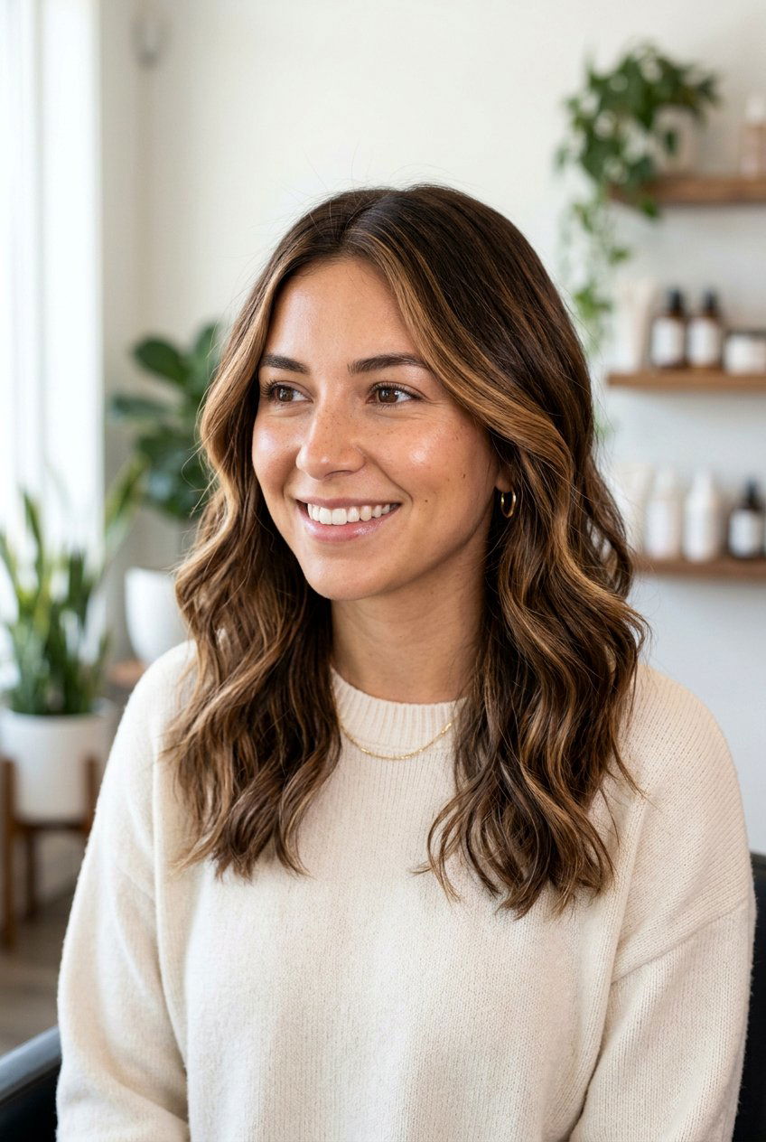 Face Framing Highlights On Wavy Brunette Hair - 20 caramel face framing highlights on brunette hair - 20 caramel face framing highlights on brunette hair