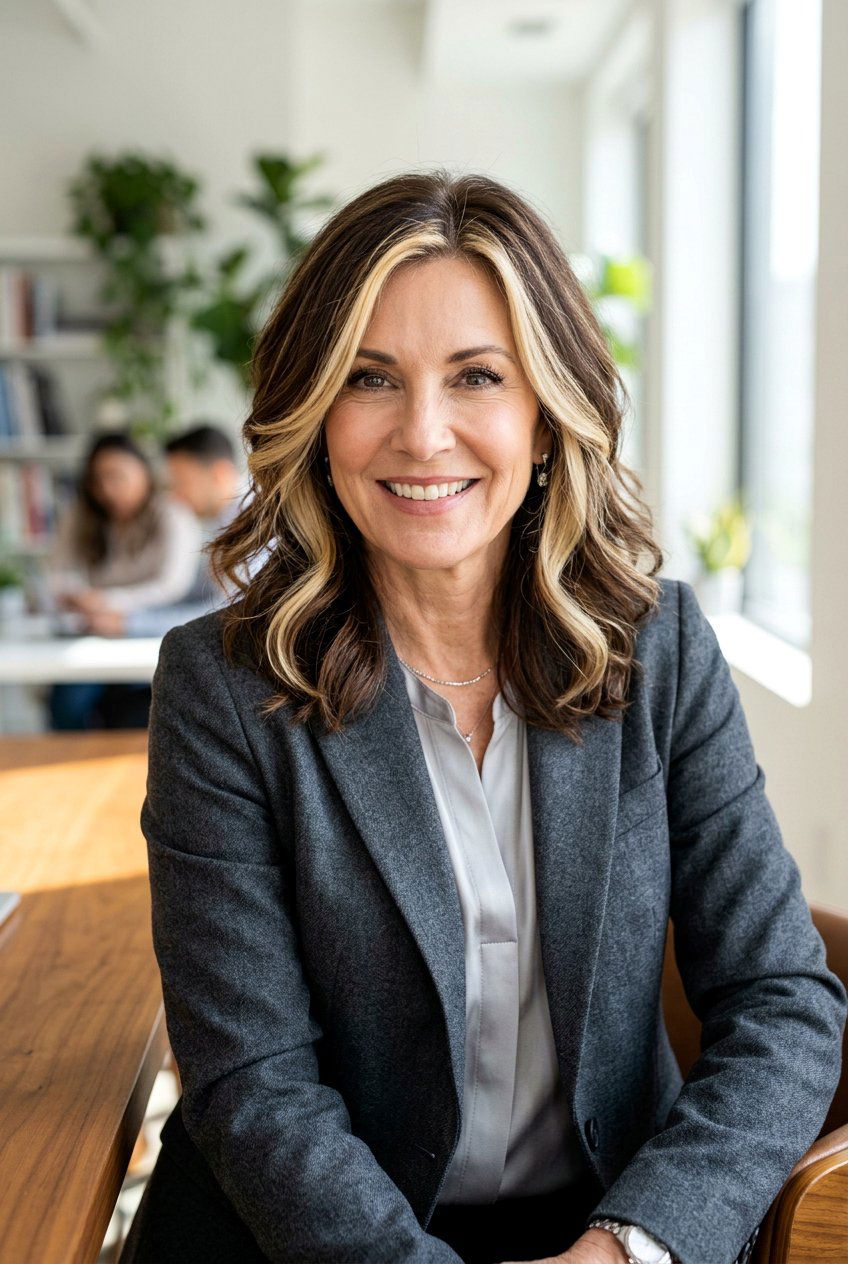 Face Framing Highlights - 20 face framing layers for women over 50 - 20 face framing layers for women over 50