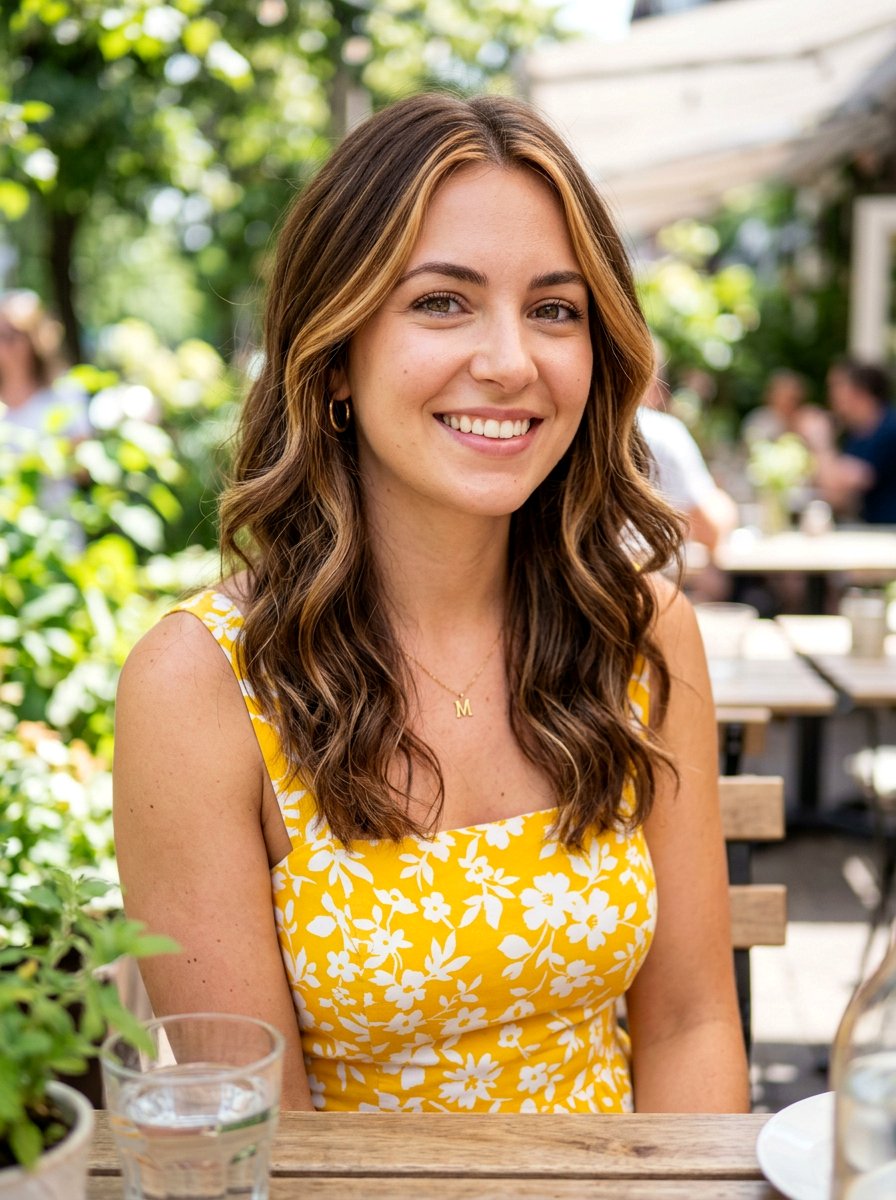 Face Framing Honey Highlights On Brown Hair - 20 summer honey highlights for brunettes - 20 summer honey highlights for brunettes