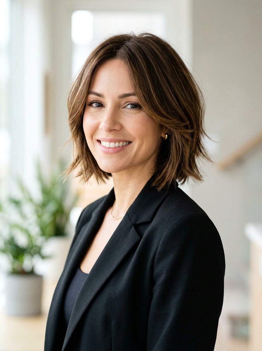 Face Framing Layered Bob - 20 elegant shoulder length haircut with layers - 20 elegant shoulder length haircut with layers