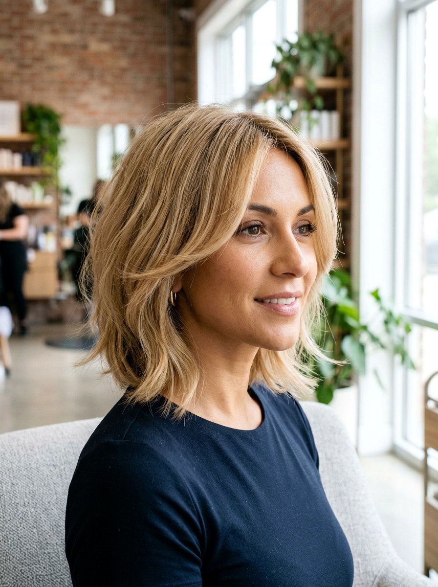 Face Framing Layered Bob - 20 sleek bob for mature women - 20 sleek bob for mature women