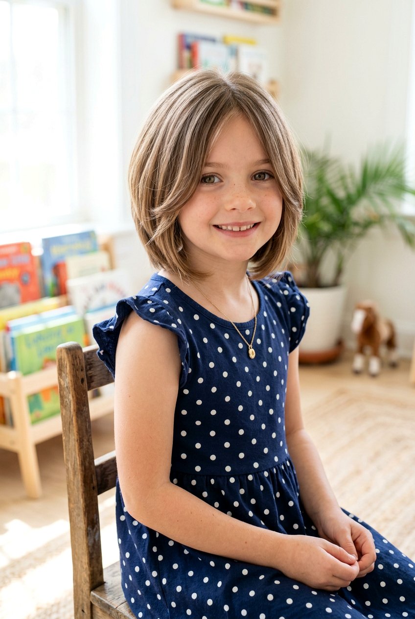 Face Framing Layered Bob For Kids - 20 little girls first haircut layered bob - 20 little girls first haircut layered bob