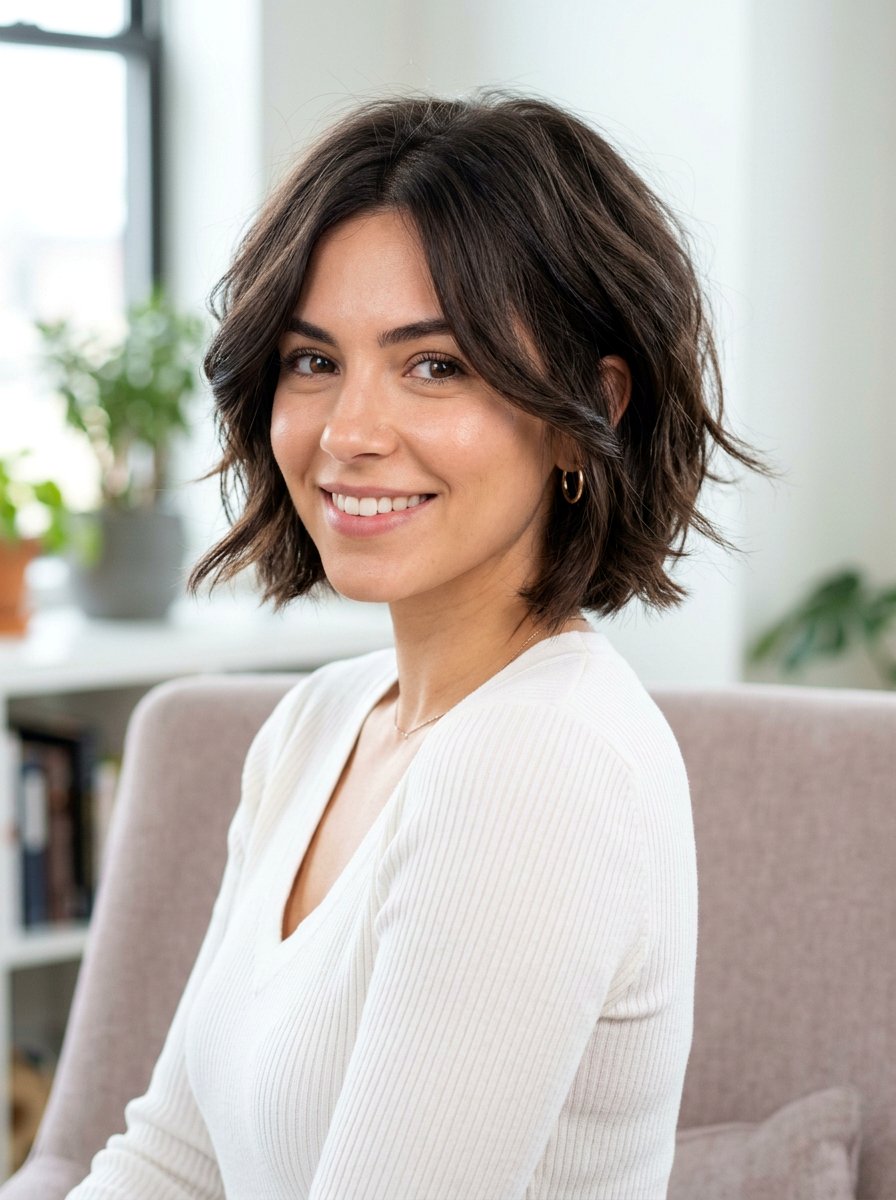 Face Framing Layered Chin Length Bob - 20 layered chin length bob with volume - 20 layered chin length bob with volume