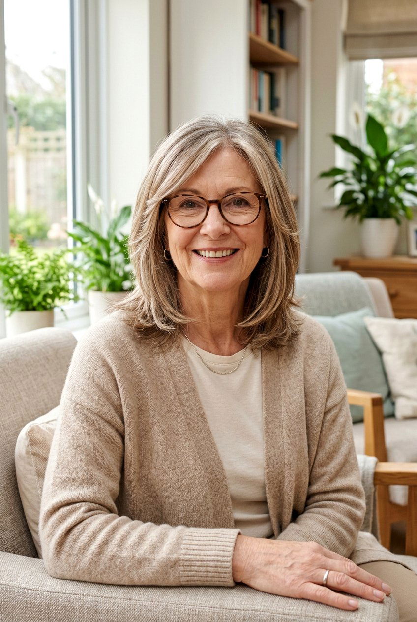 Face Framing Layered Midi - 20 layered haircut for women over 70 with glasses - 20 layered haircut for women over 70 with glasses