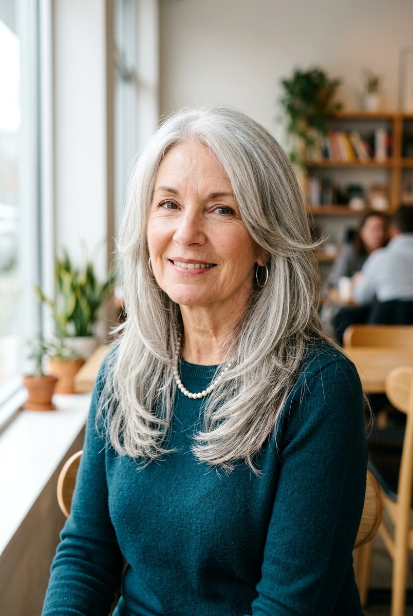 Face Framing Layers - 20 no fuss haircuts for older women - 20 no fuss haircuts for older women