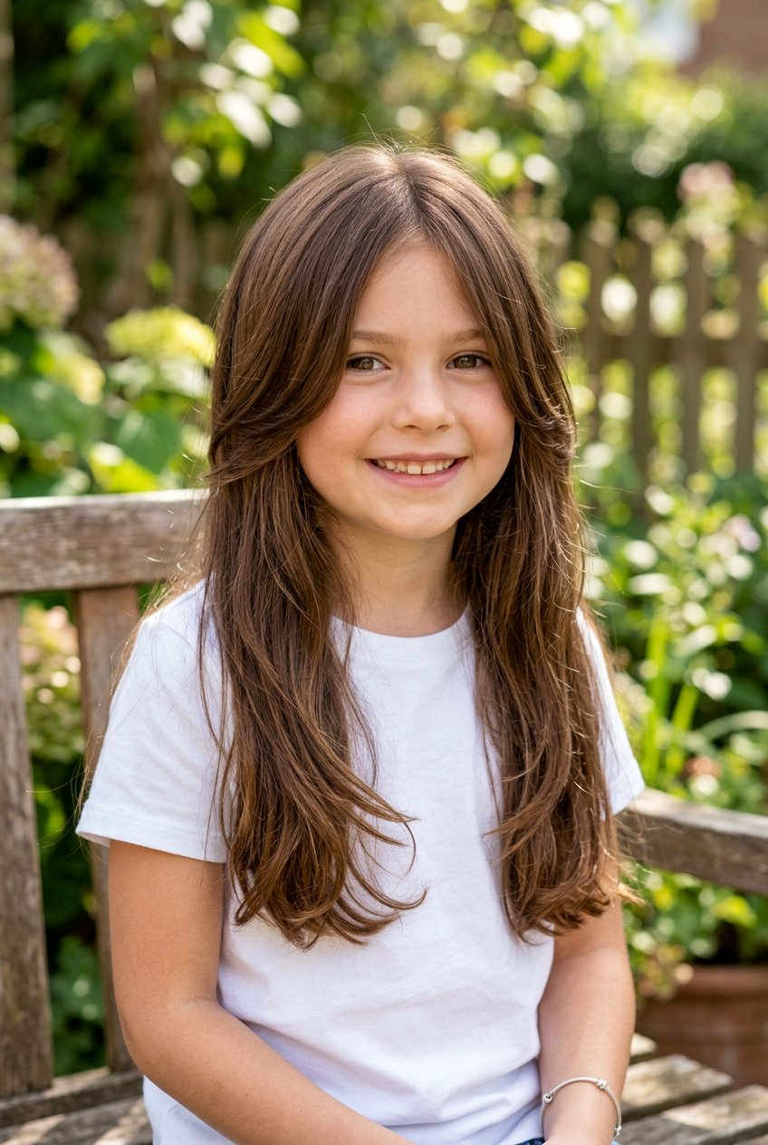 Face Framing Layers - 20 shoulder length haircut for little girls - 20 shoulder length haircut for little girls