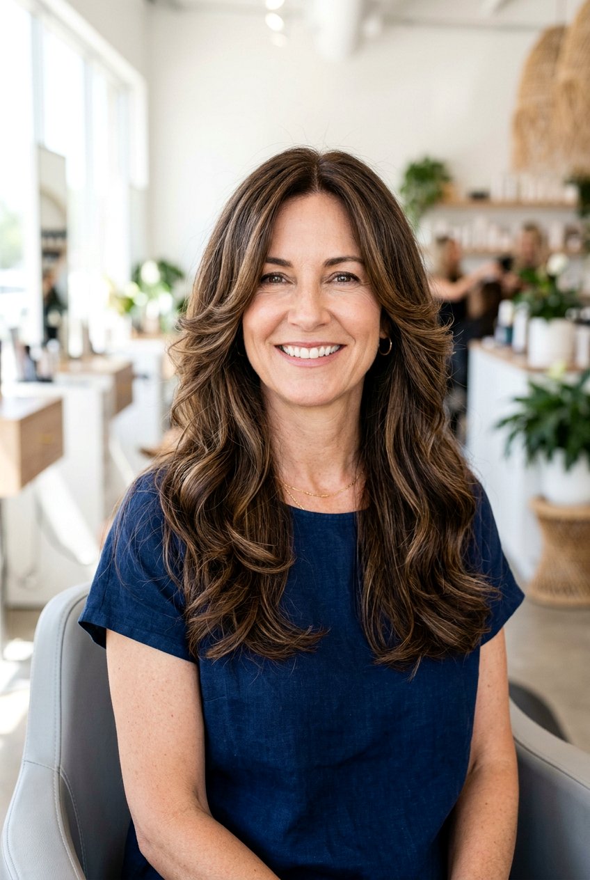 Face Framing Layers - 20 best haircuts for women over 40 - 20 best haircuts for women over 40