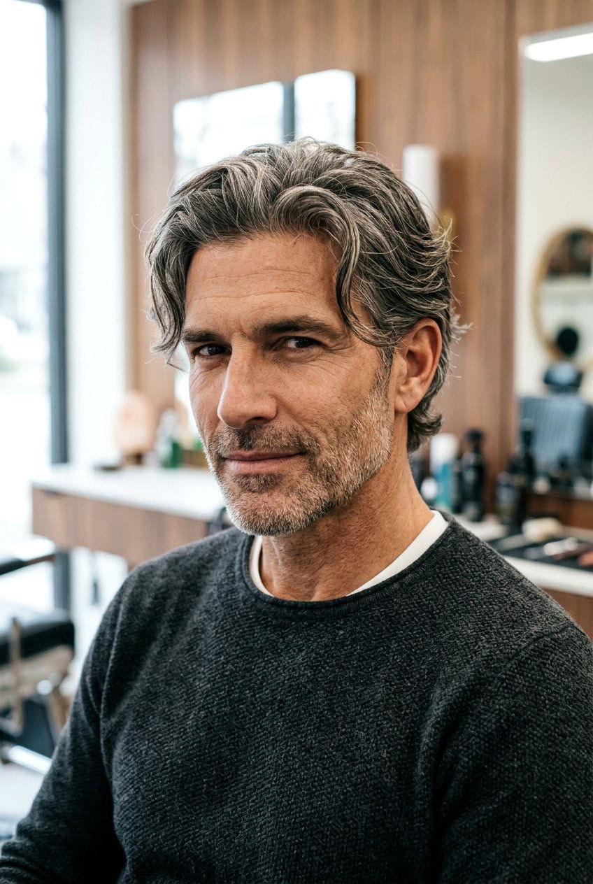 Face Framing Layers For Men - 20 long layers haircut for older men - 20 long layers haircut for older men