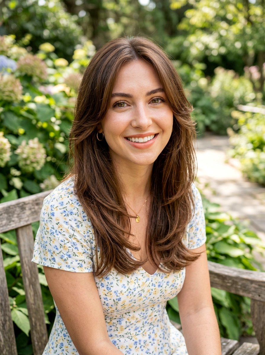 Face Framing Layers Haircut - 20 haircut to refresh long layers - 20 haircut to refresh long layers