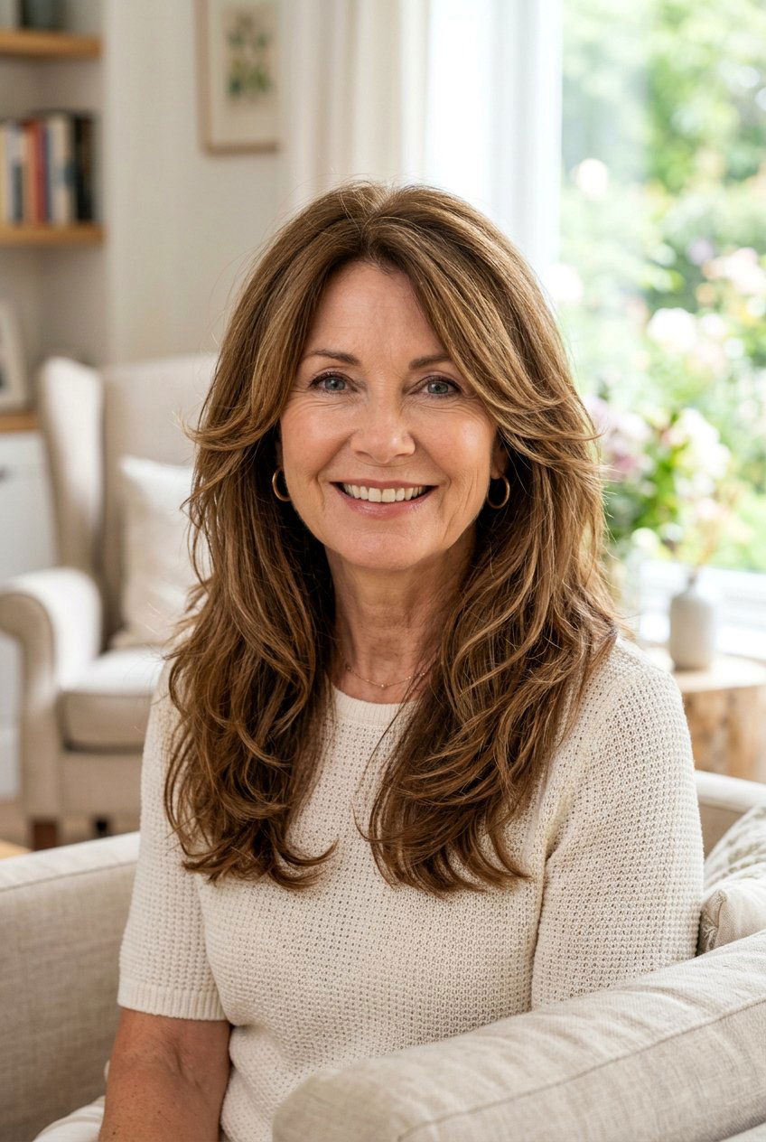 Face Framing Layers Long Haircut Over 60 - 20 long haircut for women over 60 - 20 long haircut for women over 60