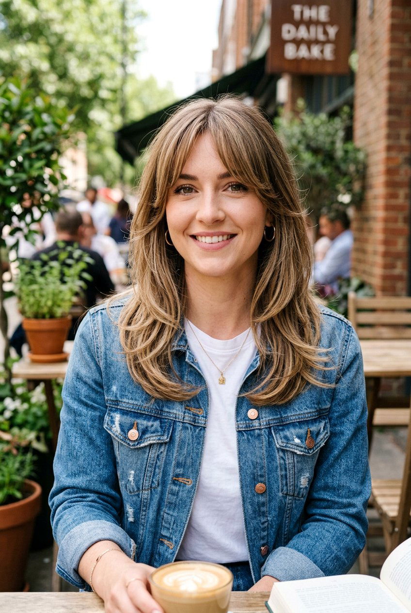 Face Framing Layers With Curtain Bangs - 20 campus hairstyle for long layers - 20 campus hairstyle for long layers