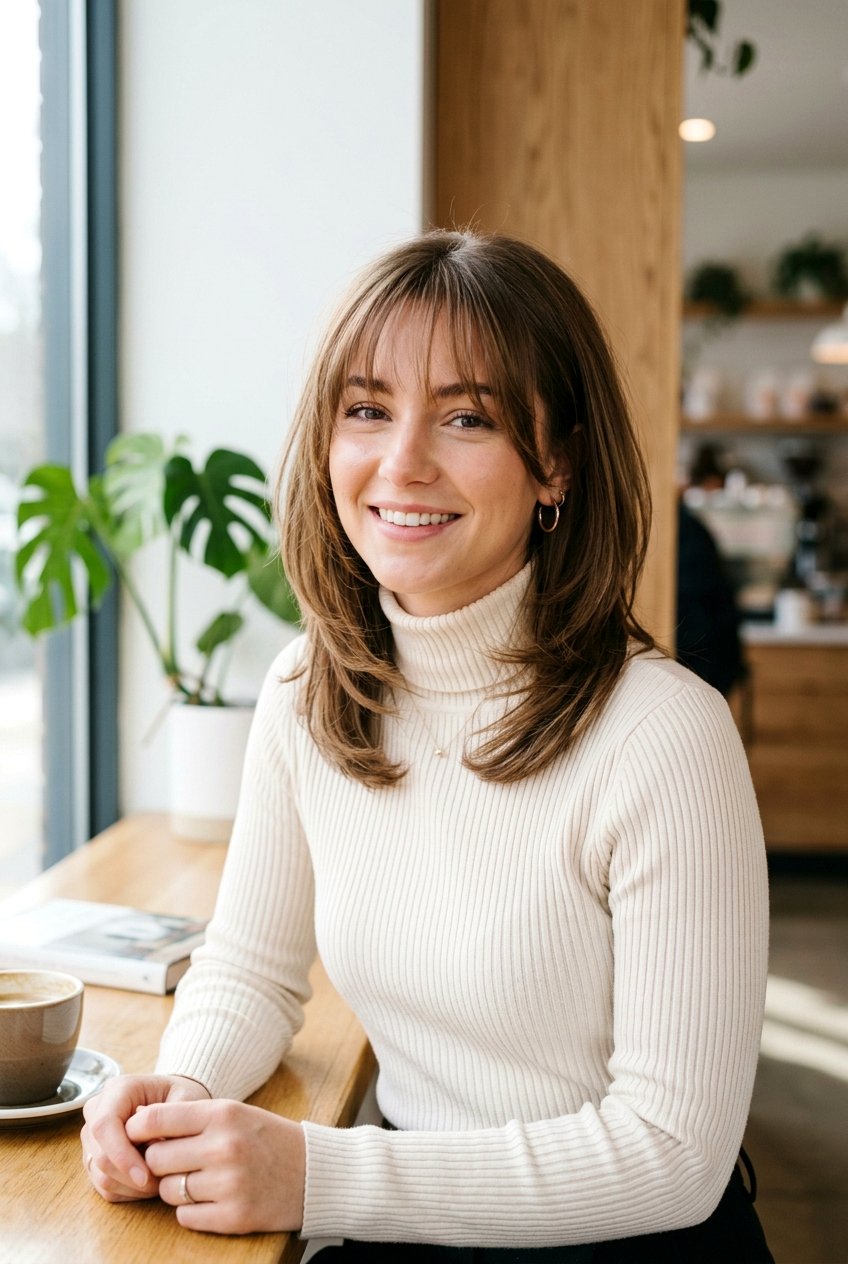 Face Framing Layers With Wispy Bangs - 20 long layers with wispy bangs women - 20 long layers with wispy bangs women