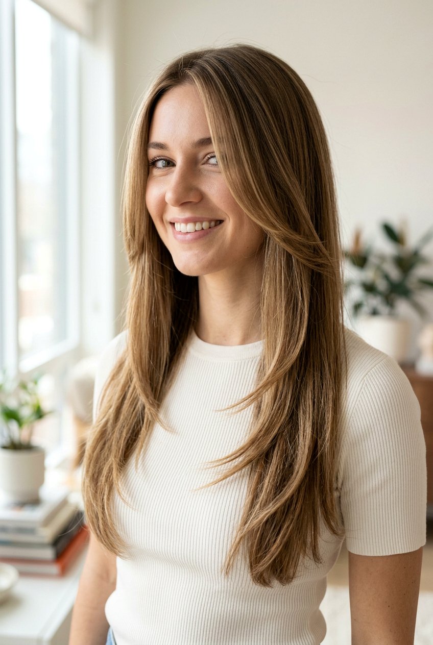 Face Framing Long Layers - 20 healthy looking haircut for long hair - 20 healthy looking haircut for long hair