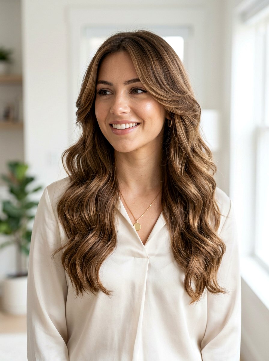 Face Framing Long Layers - 20 soft glam hairstyle for mature women - 20 soft glam hairstyle for mature women