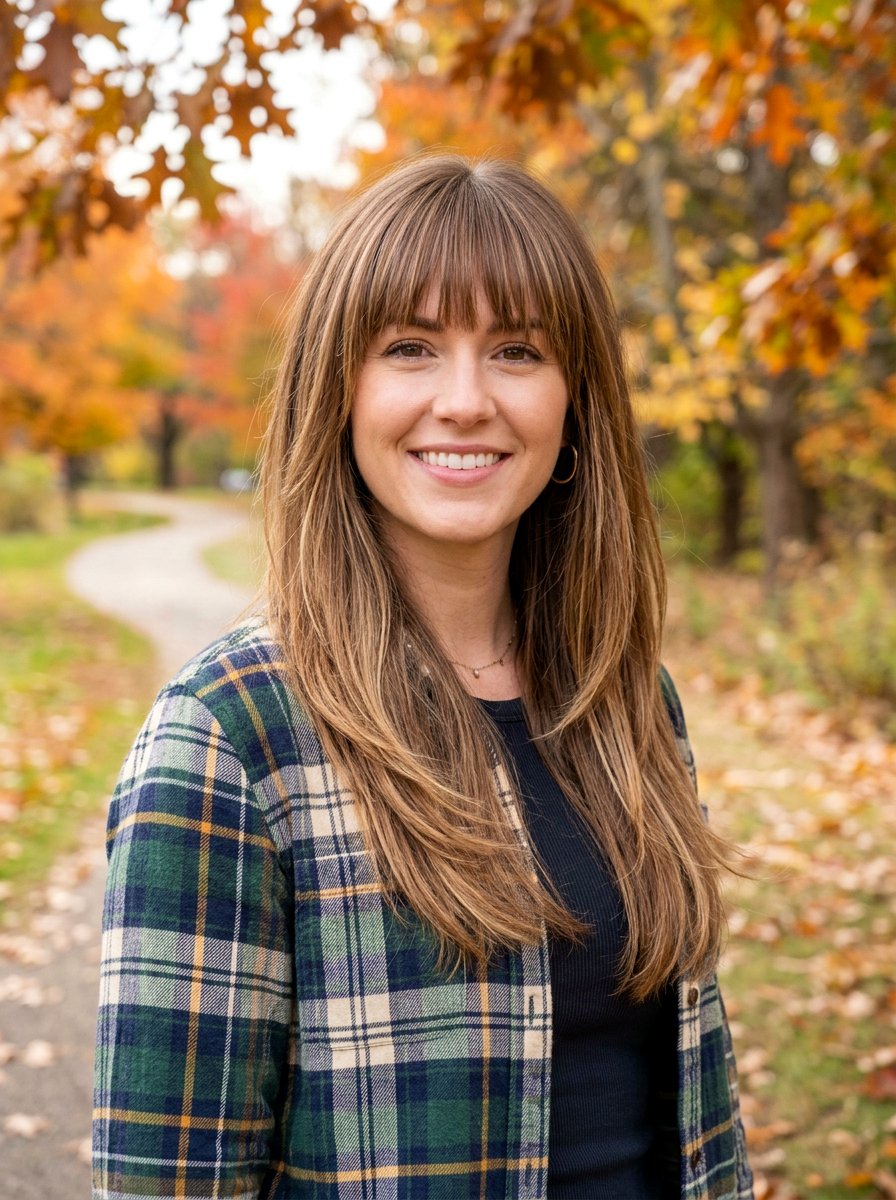 Face Framing Long Layers With Bangs - 20 college girls long layers with face frame - 20 college girls long layers with face frame