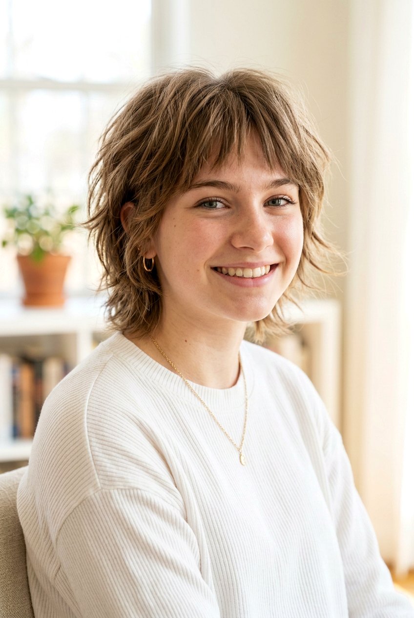 Face Framing Shag - 20 short shag haircut for teenage girls - 20 short shag haircut for teenage girls