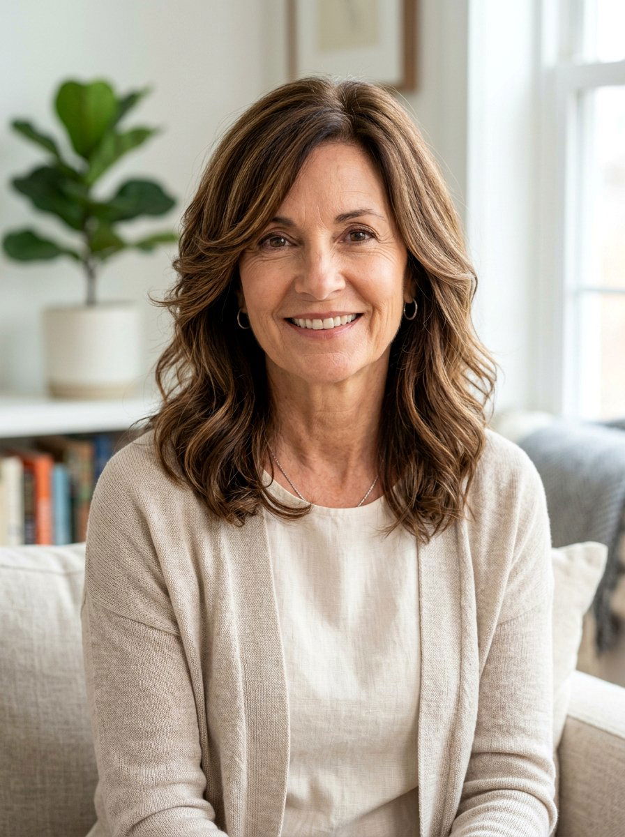 Face Framing Shoulder Length Layers - 20 polished shoulder length hairstyle for older women - 20 polished shoulder length hairstyle for older women