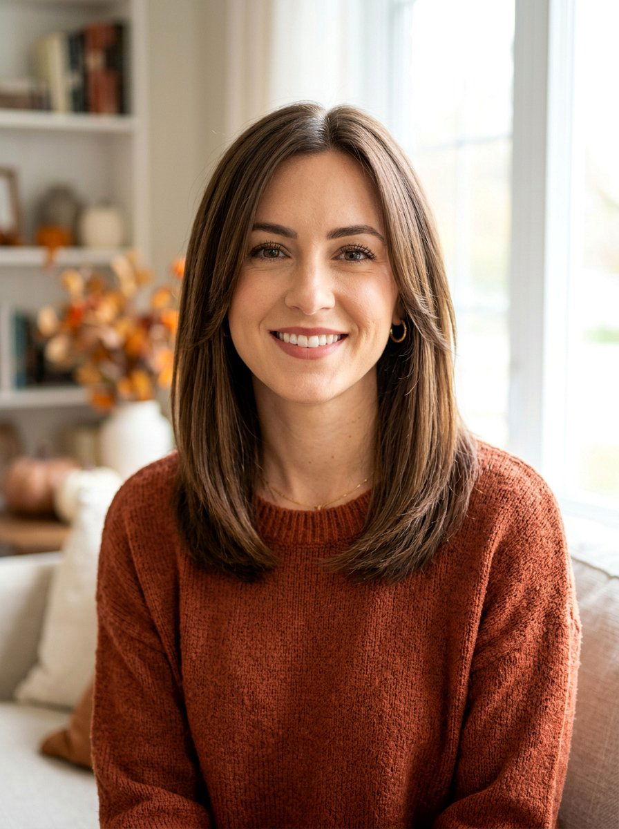 Face Framing Straight Shoulder Length Layers - 20 straight shoulder length layers for women - 20 straight shoulder length layers for women