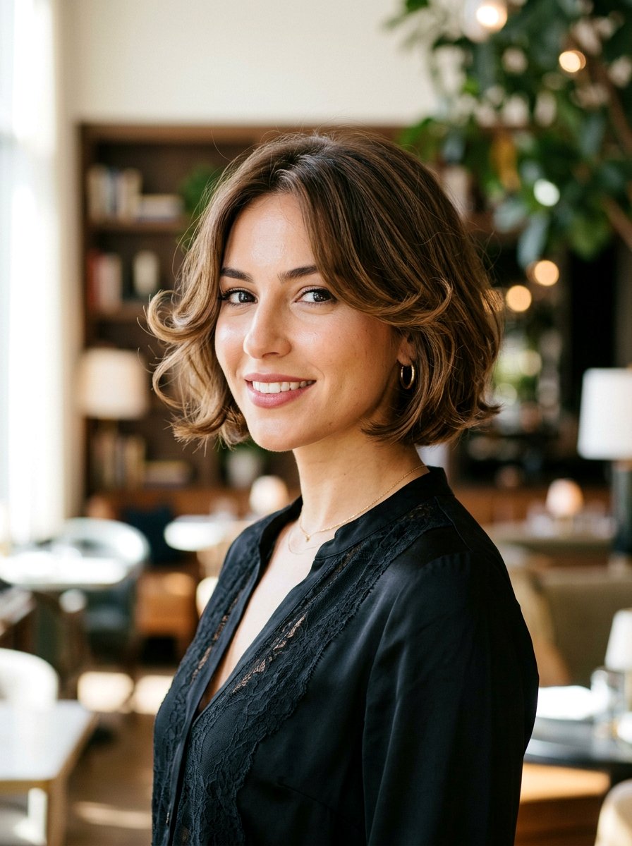 Face Framing Tendrils Short Bob - 20 quick hairstyle for short bob women - 20 quick hairstyle for short bob women