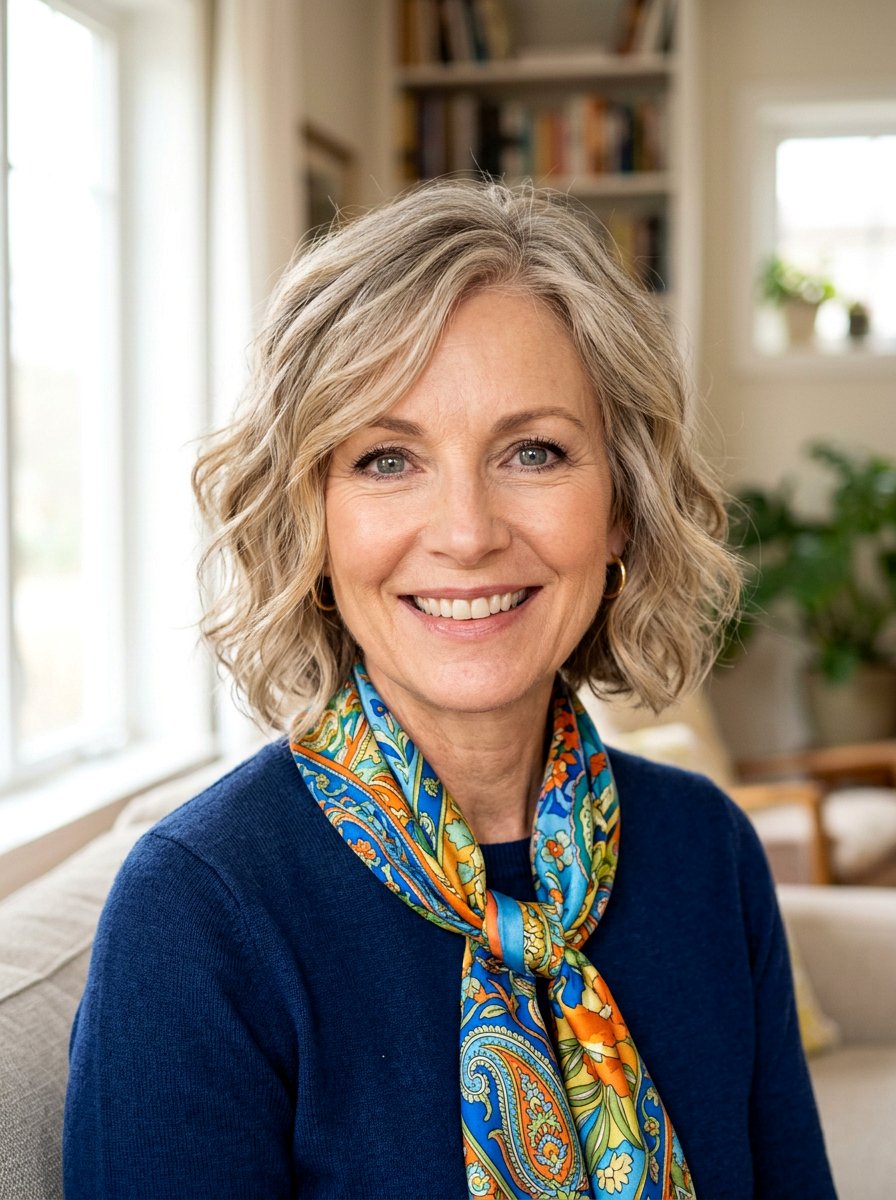 Face Framing Wavy Bob - 20 soft wavy bob for women over 50 - 20 soft wavy bob for women over 50