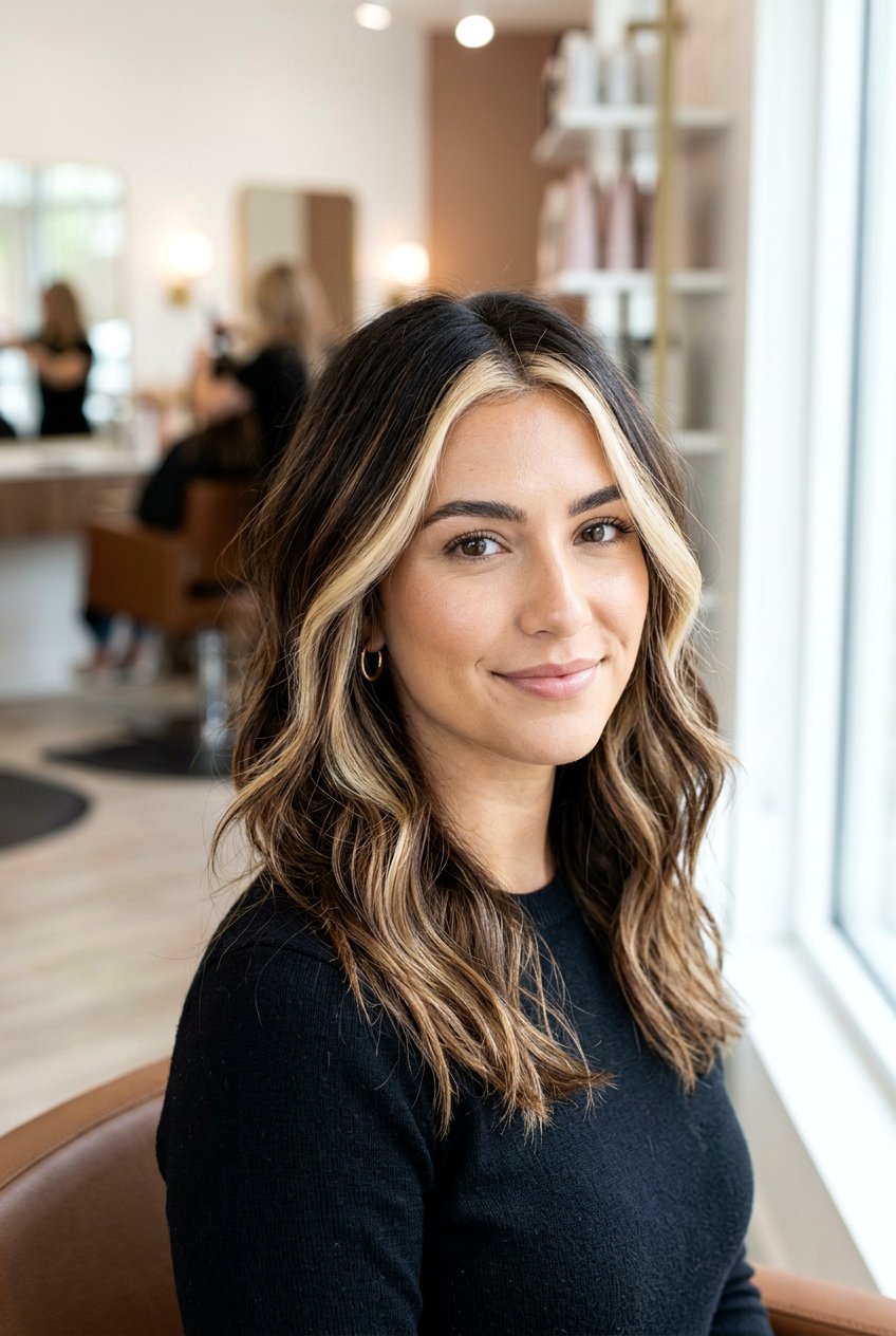 Face framing balayage for dark hair - 20 high contrast balayage hair - 20 high contrast balayage hair