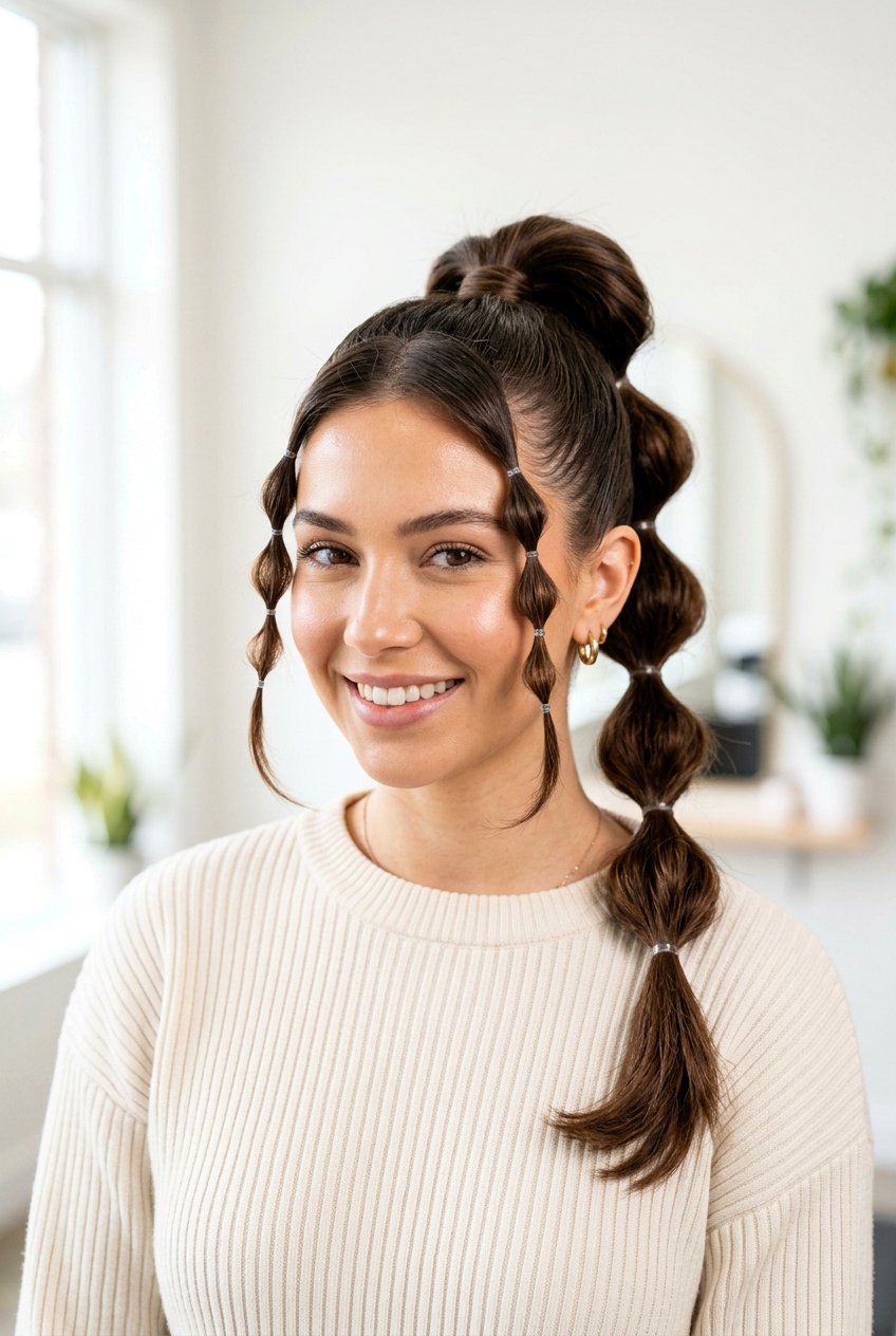 20 Trendy Bubble Ponytail Hairstyles You Absolutely Need to Try