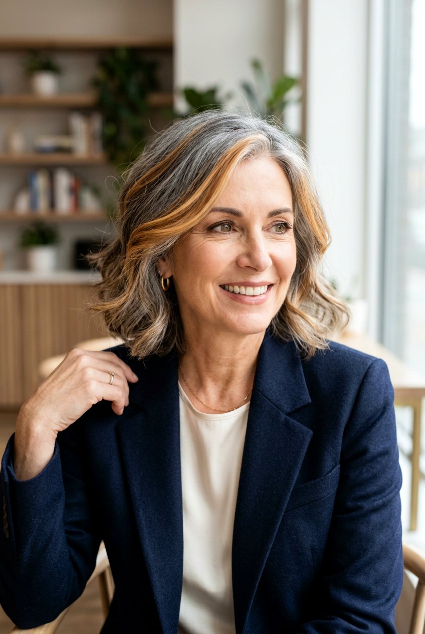 20 Subtle Caramel Highlights for Mature Brunettes Looks