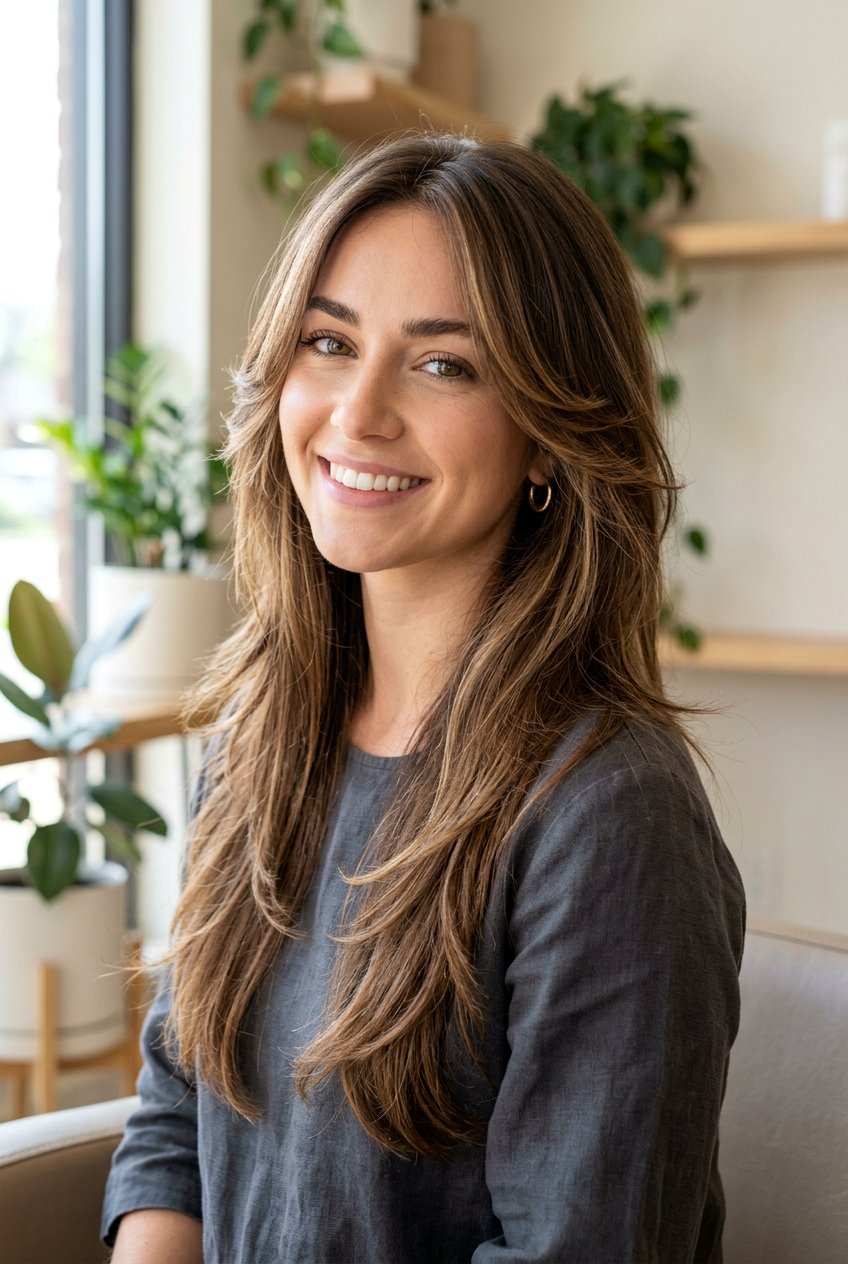 Face framing feather cut long hair - 20 feather cut for long hair - 20 feather cut for long hair