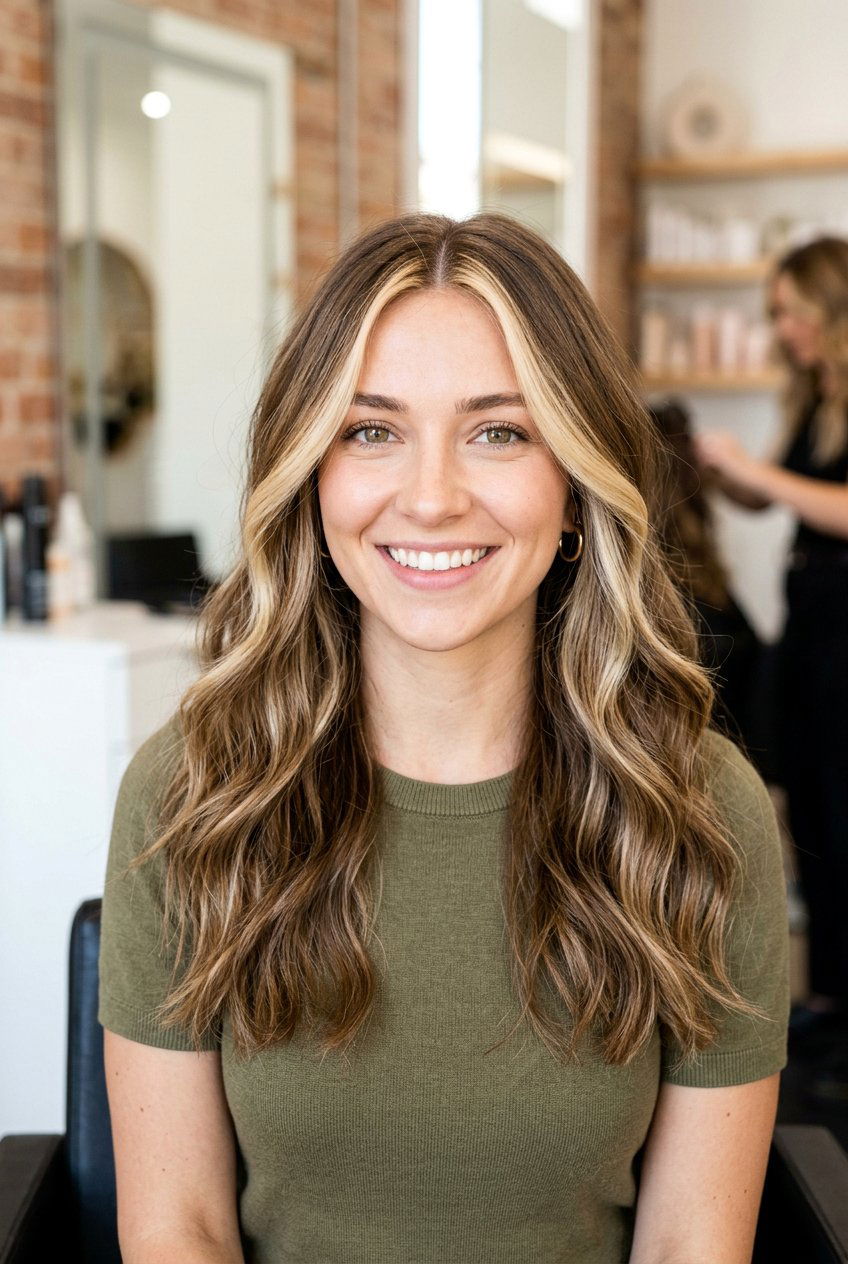 Face framing highlights for light brown hair - 20 natural looking highlights - 20 natural looking highlights