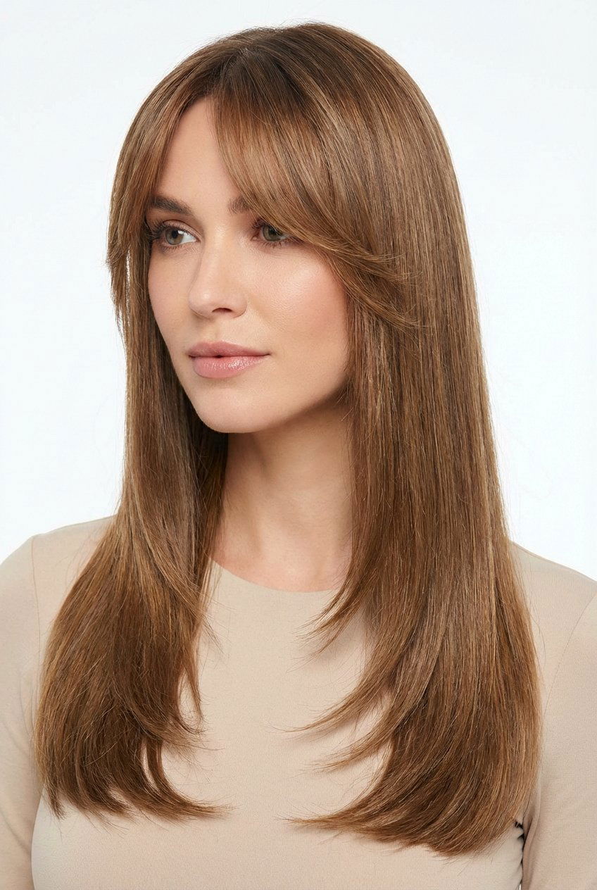 Face framing layers with curtain bangs - 20 curtain bangs with layers - 20 curtain bangs with layers