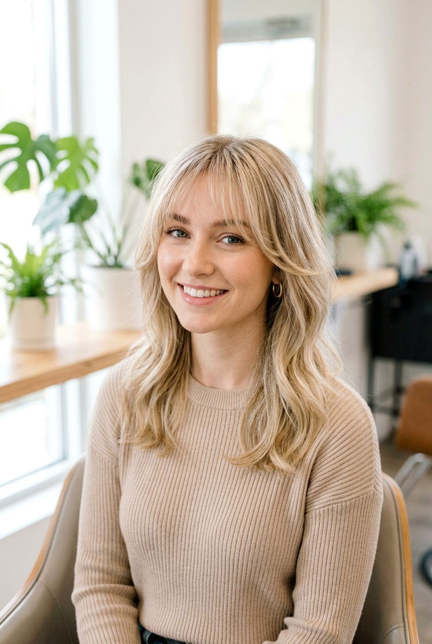 Face framing layers with see through bangs - 20 see through bangs - 20 see through bangs