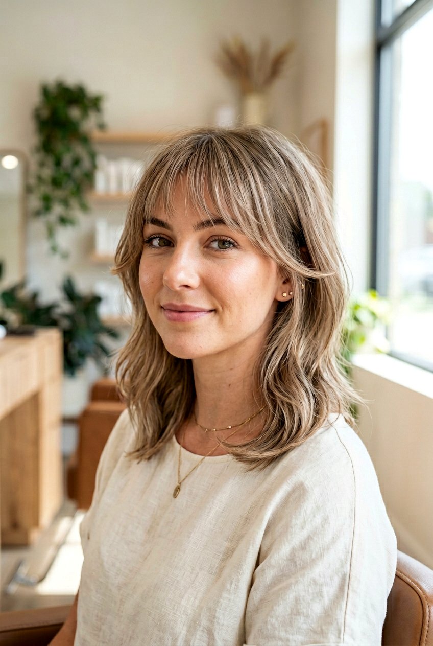 Face framing layers with wispy bangs - 20 wispy bangs haircut - 20 wispy bangs haircut