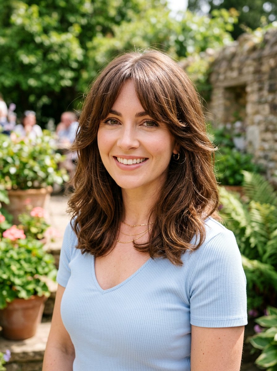 Face framing lob with curtain bangs for thick hair - 20 thick hair lob with curtain bangs - 20 thick hair lob with curtain bangs