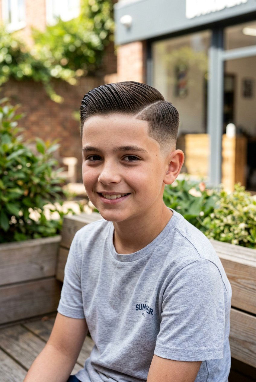 Fade Slick Side Part - 20 boys haircut with slick side part - 20 boys haircut with slick side part