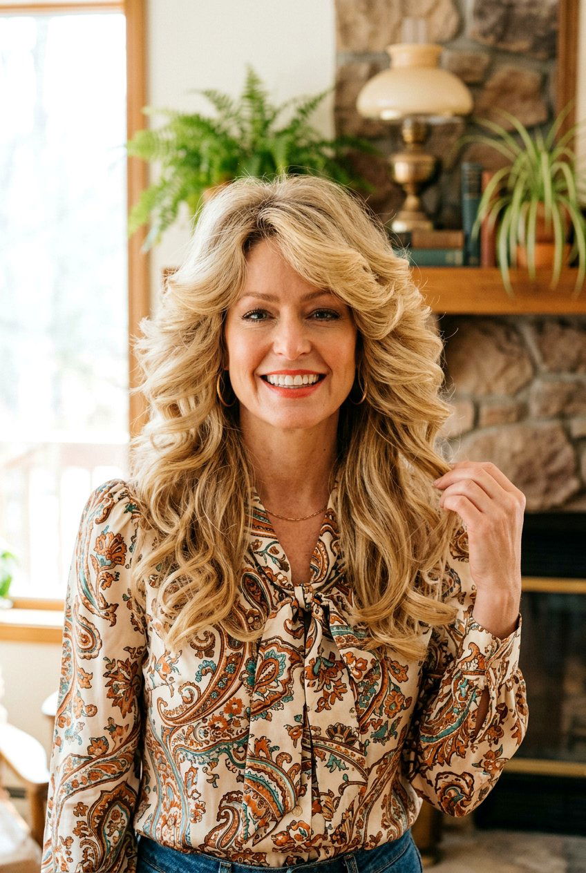 Farrah Fawcett Haircut - 20 70s feathered haircut for long hair - 20 70s feathered haircut for long hair