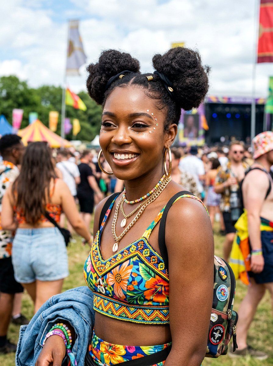 Fast Space Buns Natural Hair - 20 quick hairstyle for natural black hair - 20 quick hairstyle for natural black hair