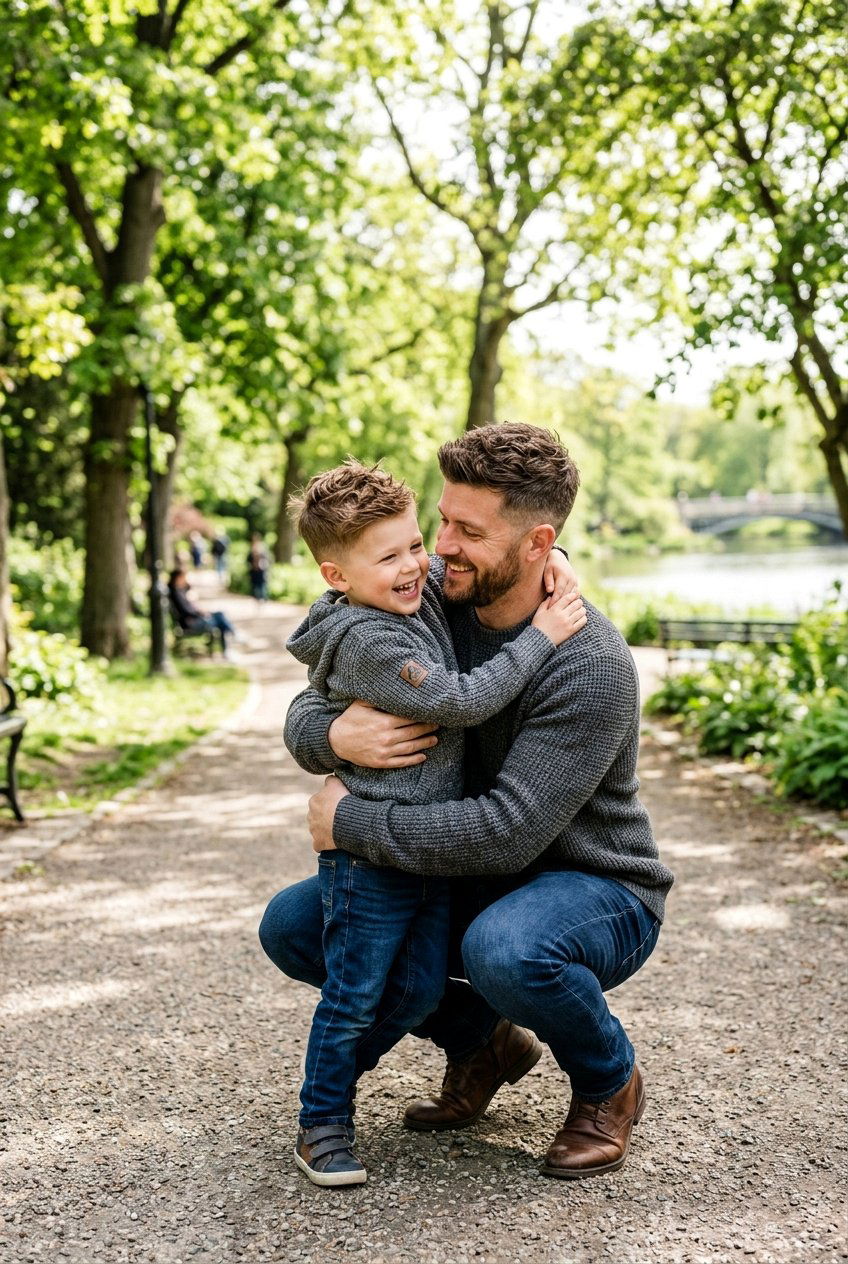 Father And Son Matching Textured Crop - 20 family photo hairstyles - 20 family photo hairstyles