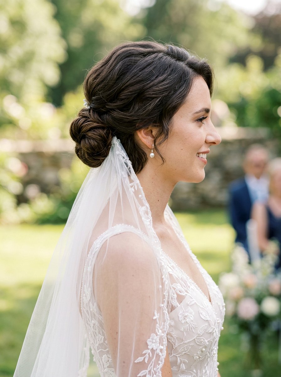 Faux Chignon Short Hair - 20 wedding hairstyles for short bob hair - 20 wedding hairstyles for short bob hair