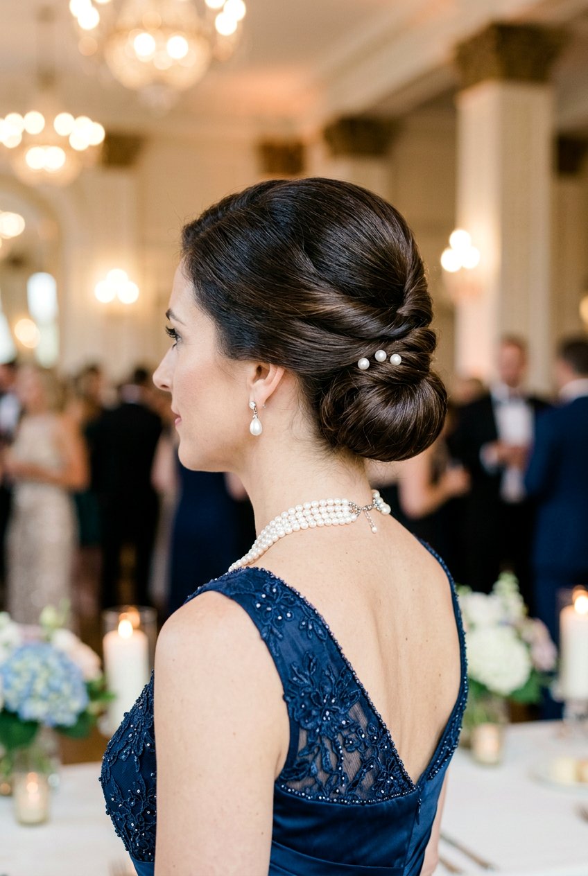 20 Elegant Low Bun Hairstyles for the Mother of the Bride