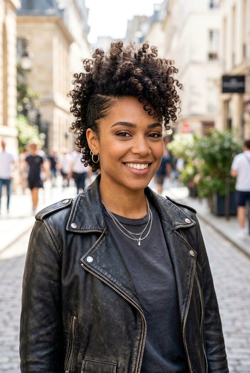 Faux Hawk - 20 natural hairstyle for college girls - 20 natural hairstyle for college girls