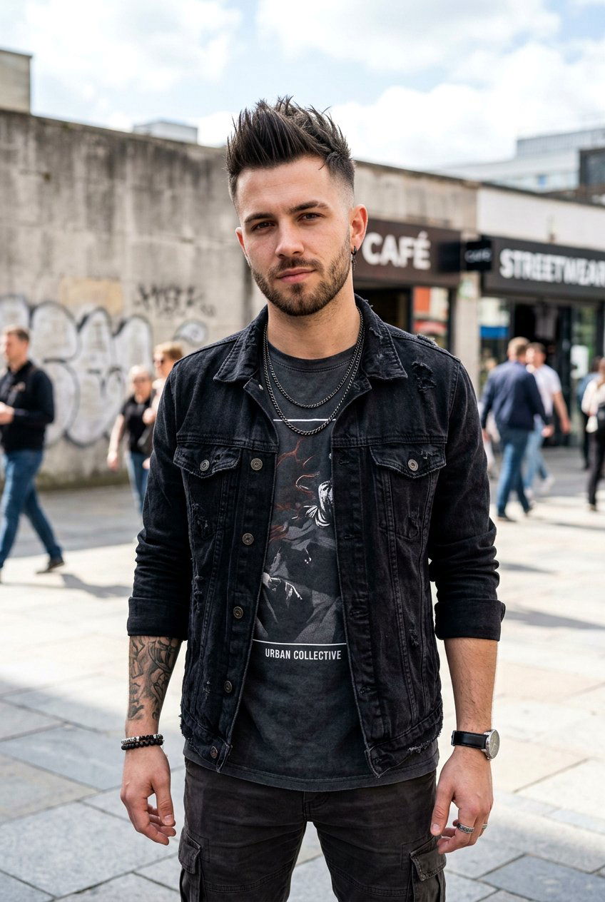 Faux Hawk - 20 mens haircut for square face - 20 men’s haircut for square face