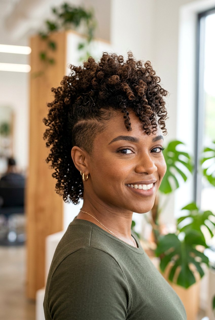 Faux Hawk - 20 natural hairstyles for black women - 20 natural hairstyles for black women