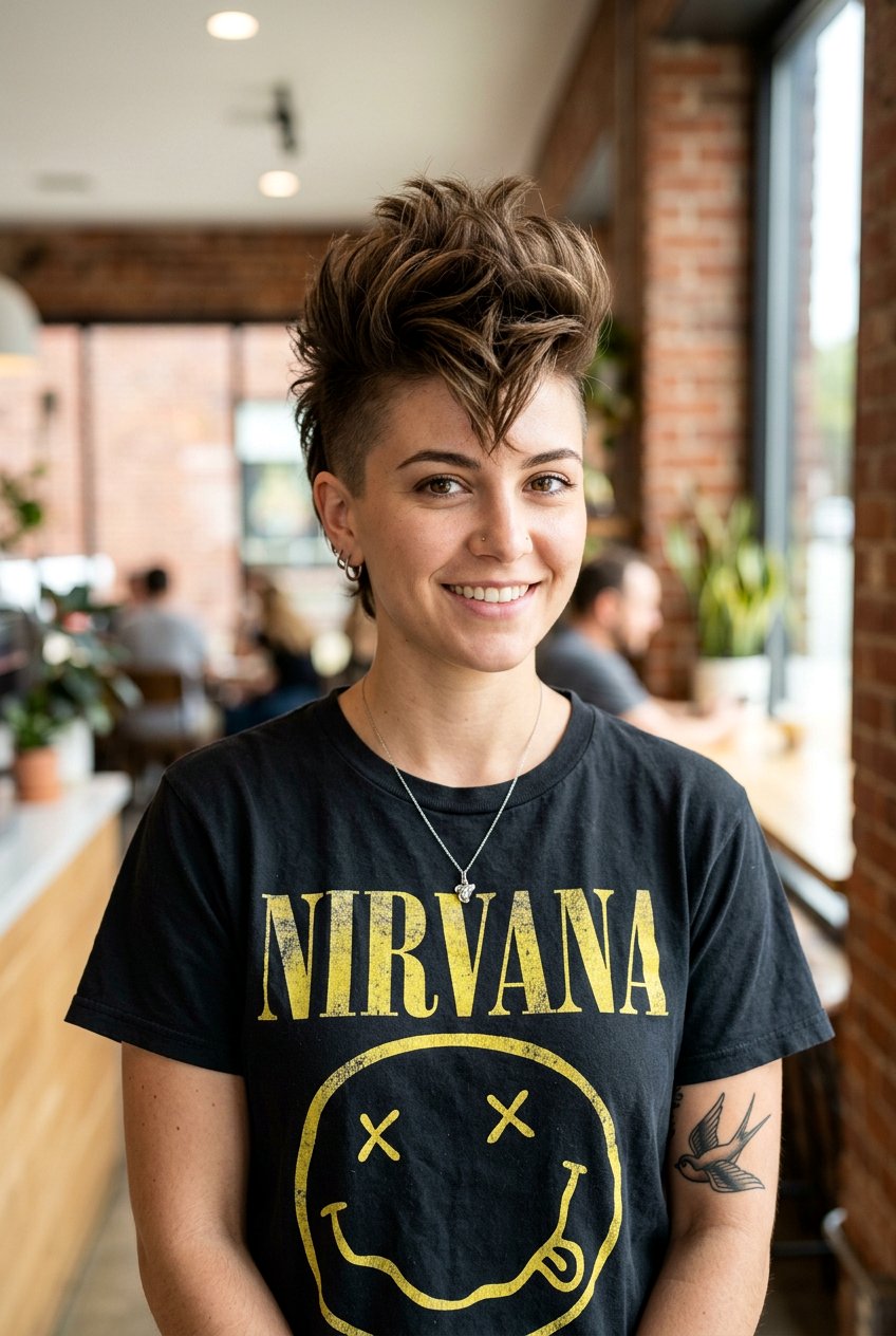 Faux Hawk - 20 alt haircut ideas for women - 20 alt haircut ideas for women