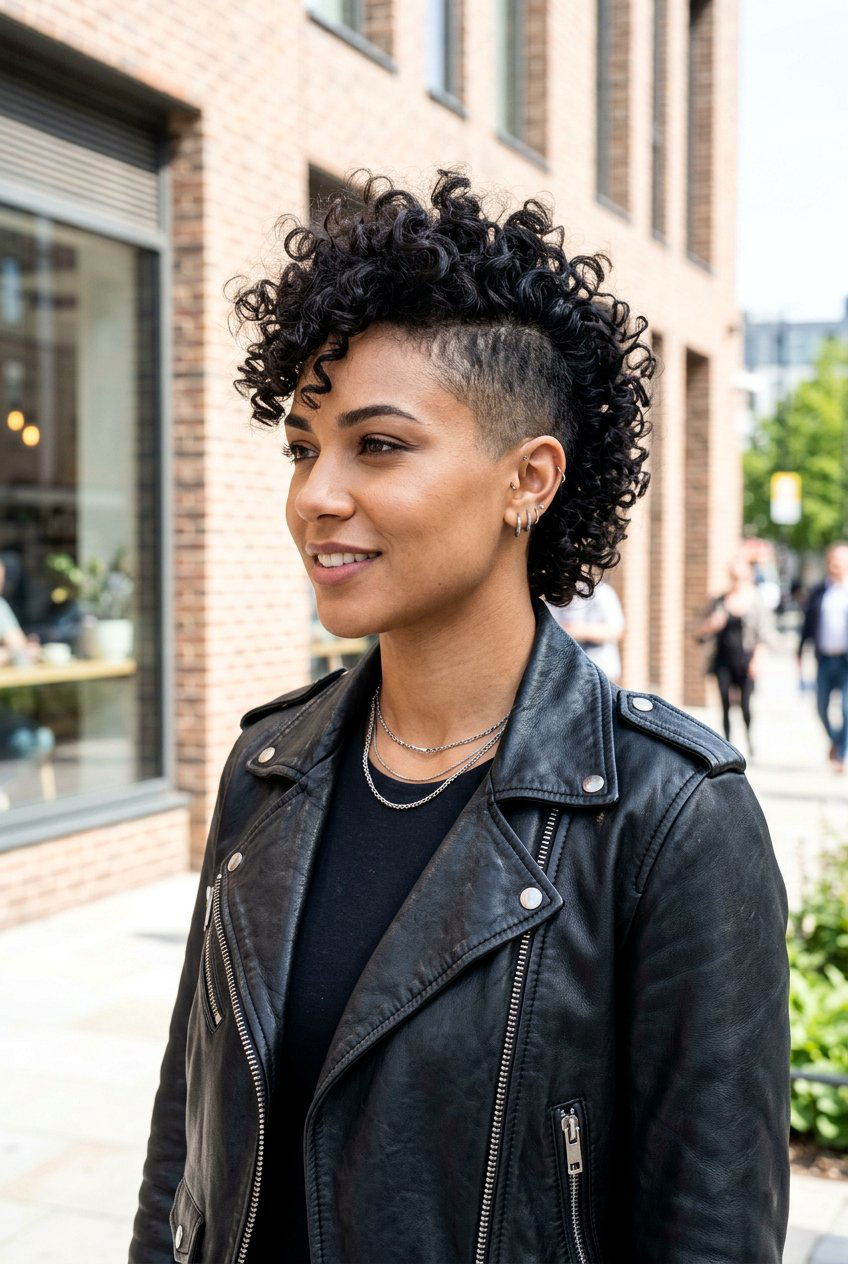 Faux Hawk - 20 low maintenance haircut for black women - 20 low maintenance haircut for black women