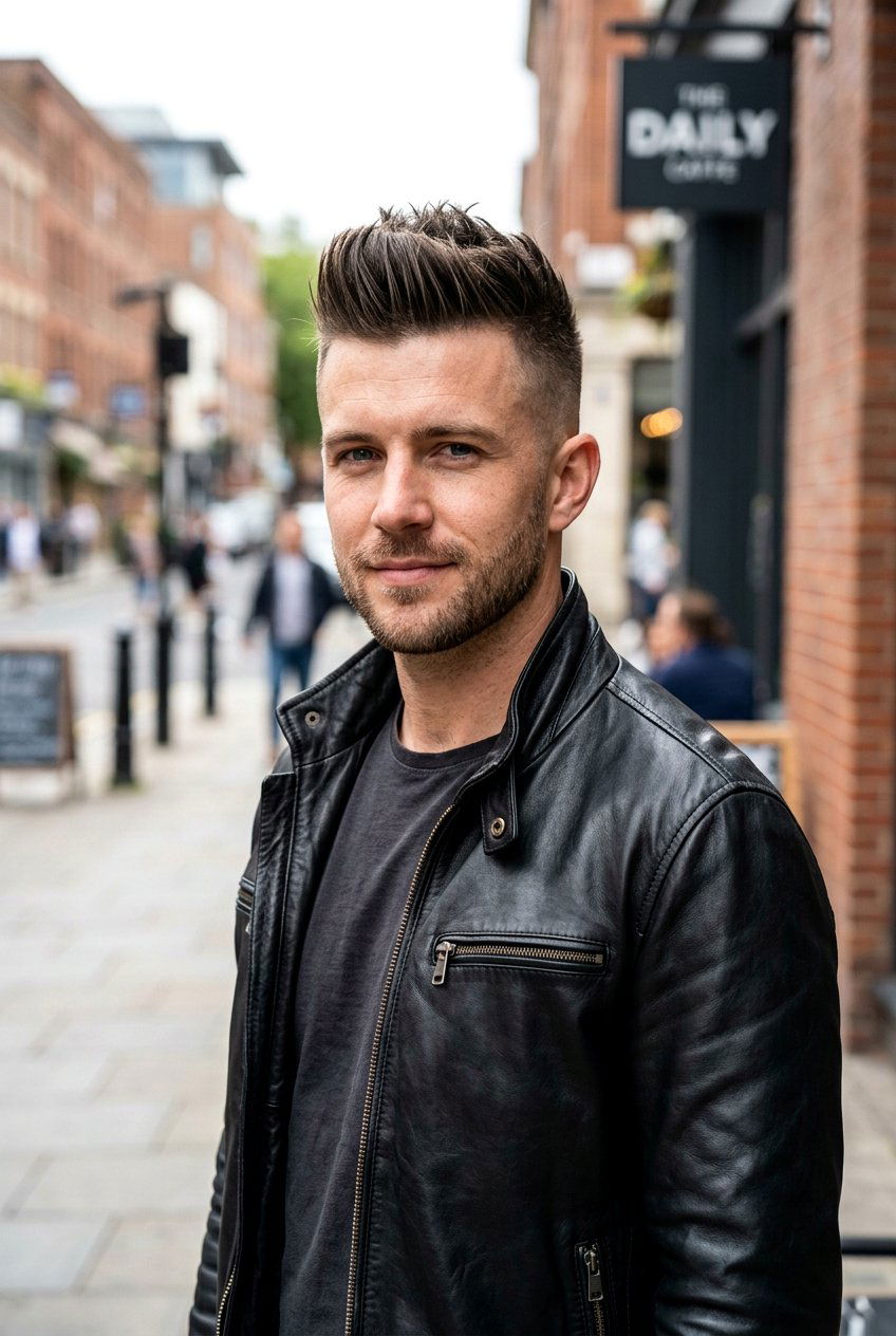 Faux Hawk - 20 mens haircut for oval face - 20 men’s haircut for oval face