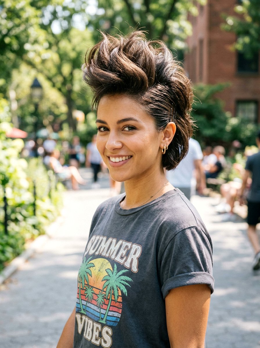 Faux Hawk Bob - 20 easy bob styling ideas for women - 20 easy bob styling ideas for women