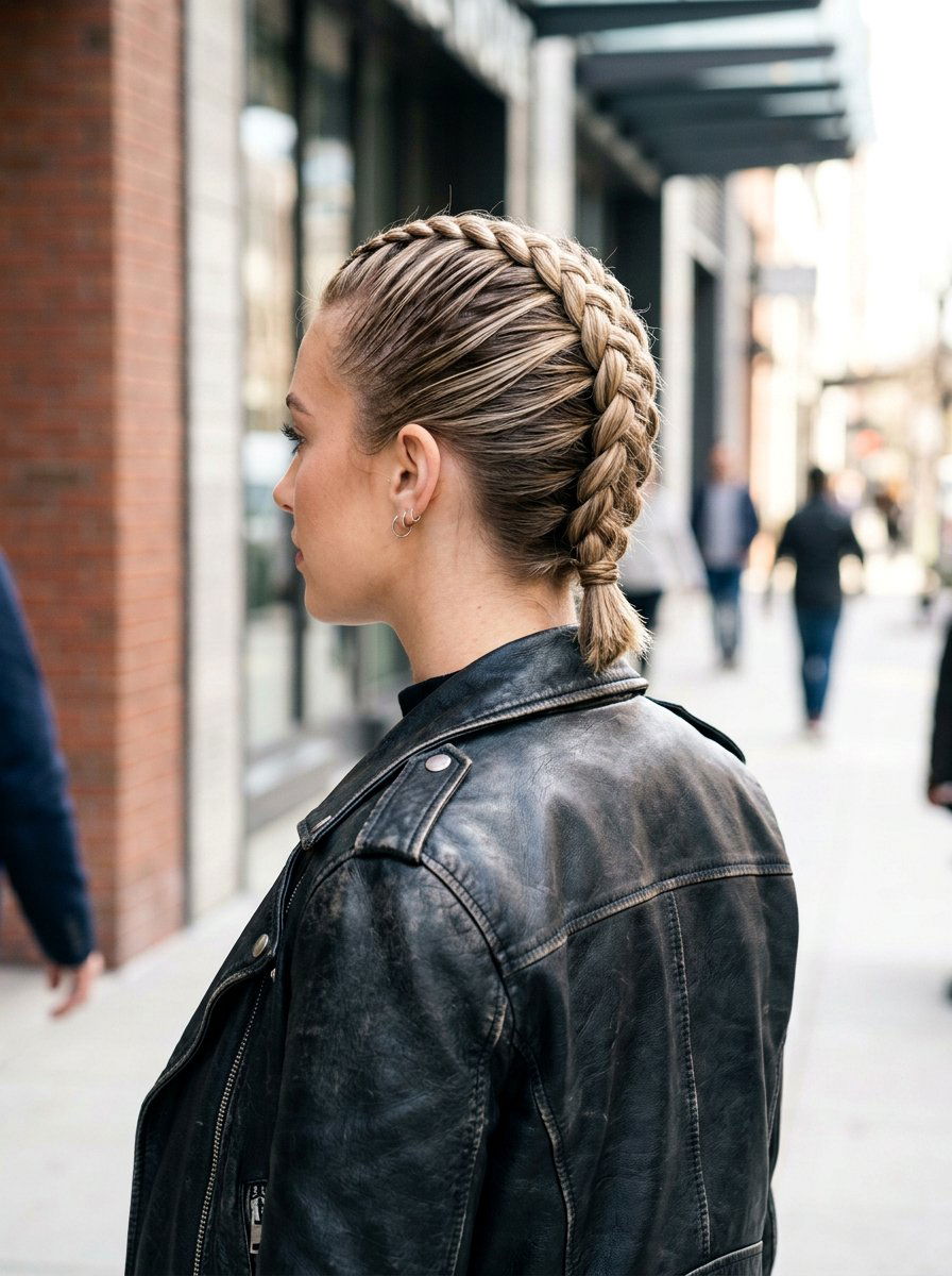 Faux Hawk Braid - 20 quick hairstyle for thick coarse hair - 20 quick hairstyle for thick coarse hair