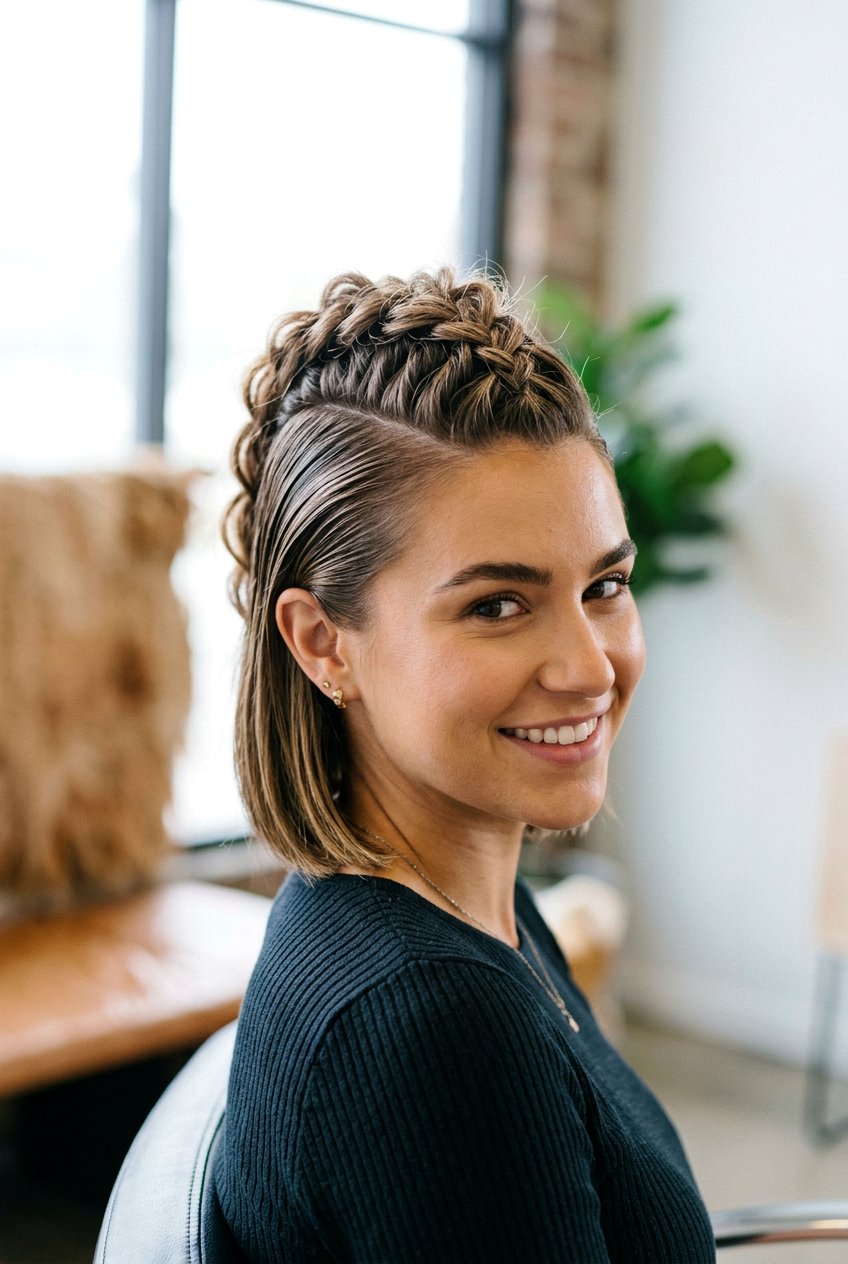 Faux Hawk Braid For Short Hair - 20 faux hawk braid hairstyle - 20 faux hawk braid hairstyle